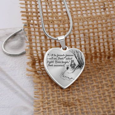 Friends Forever Pooh Heart Necklace - Love You This Much